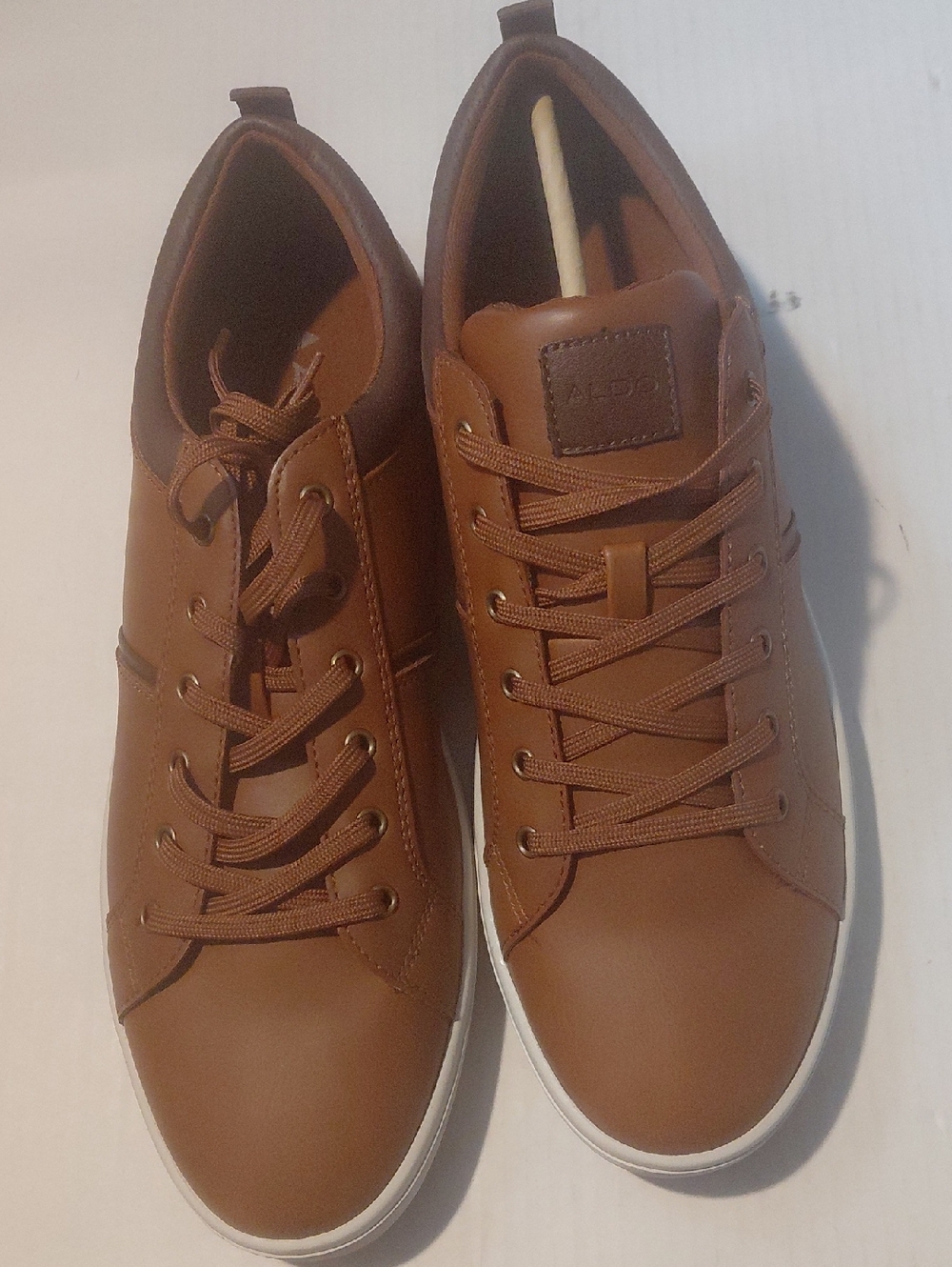 Aldo Men's Tan/Brown Low-Top Lace-Up Sneakers